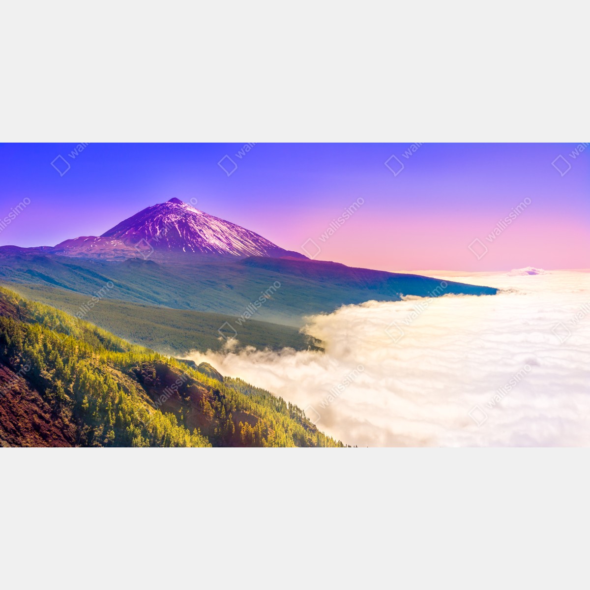 Fototapeta szczyt wulkanu Teide nad morzem chmur – Wallissimo® Fototapeta szczyt wulkanu Teide nad morzem chmur – Wallissimo®
