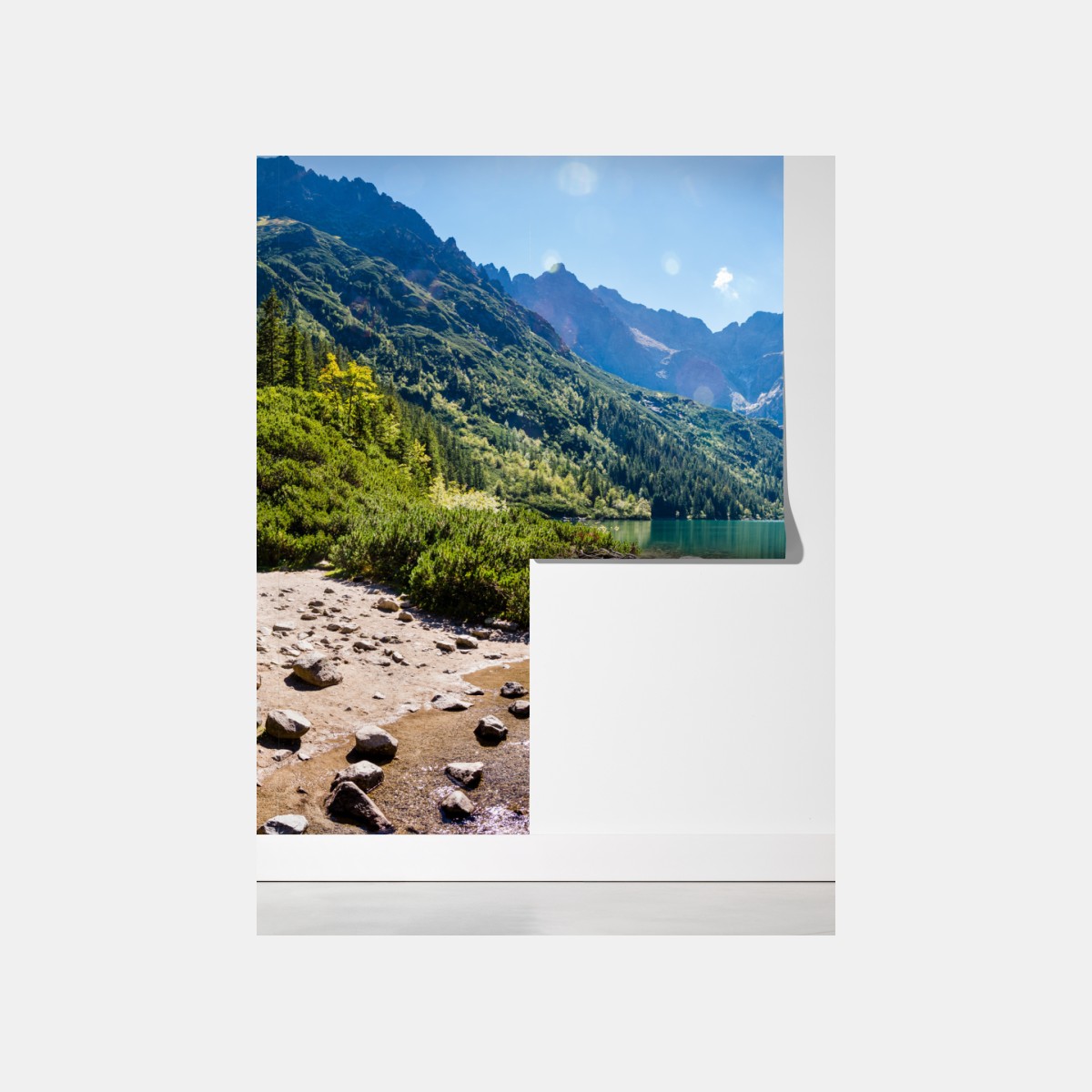 Fototapeta spokojne alpejskie jezioro – Wallissimo® Fototapeta spokojne alpejskie jezioro – Wallissimo®