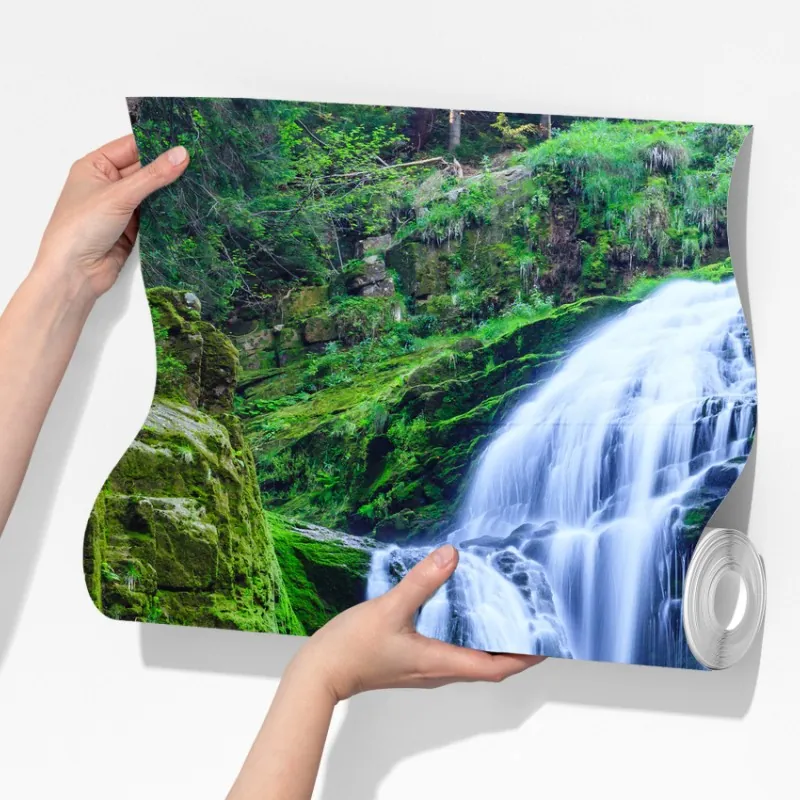 Fototapeta wodospad Kamienczyk w Karkonoszach – Wallissimo® Fototapeta wodospad Kamienczyk w Karkonoszach – Wallissimo®