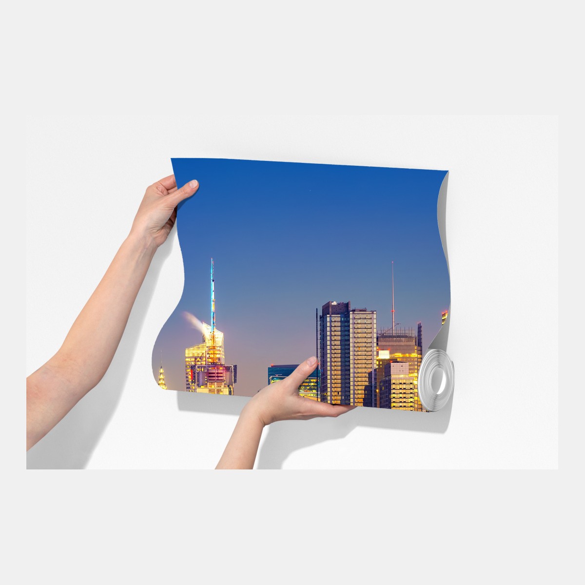 Fototapeta panorama Manhattanu o zmierzchu – Wallissimo® Fototapeta panorama Manhattanu o zmierzchu – Wallissimo®