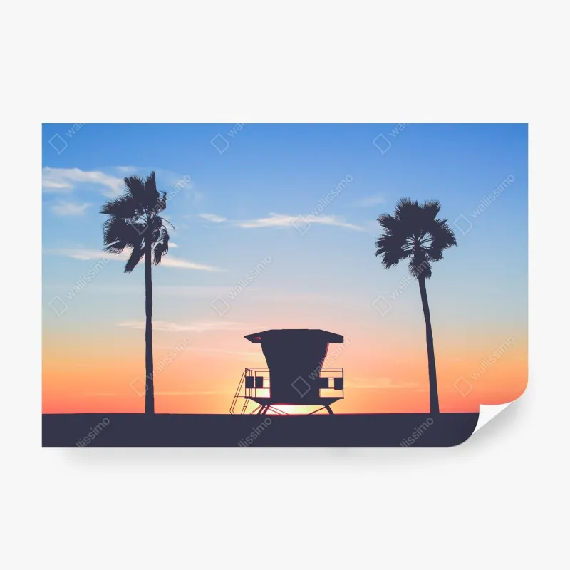 Fototapeta stara ulica w Lizbonie w słoneczny dzień – Wallissimo®