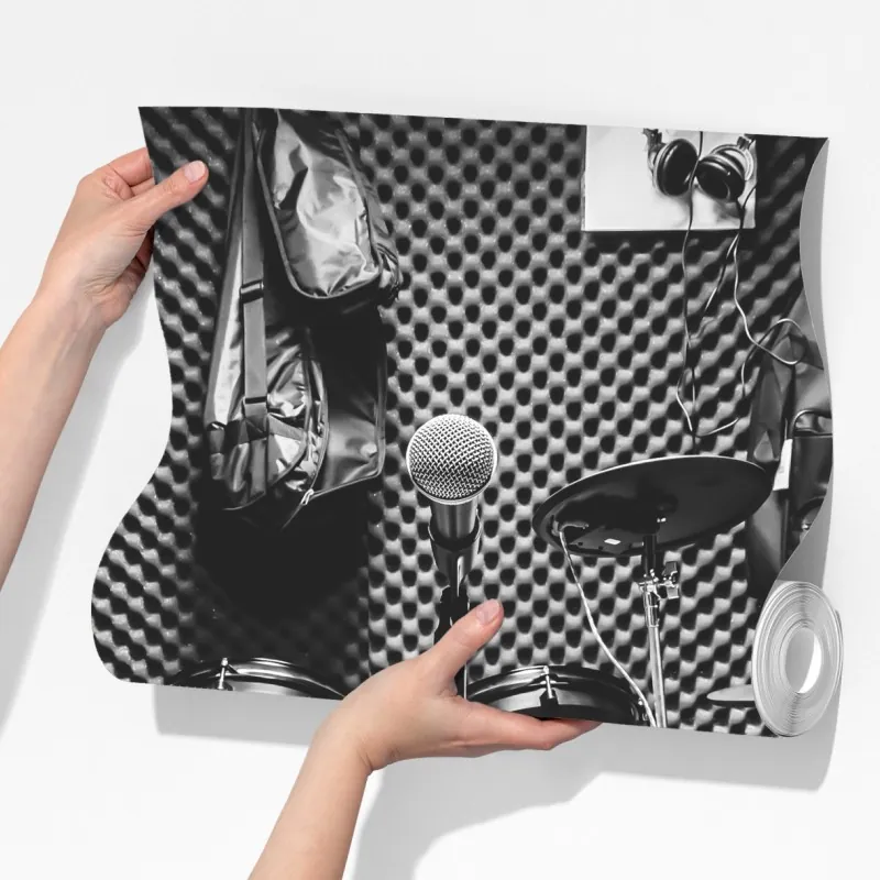 Fototapeta monochromatyczne studio muzyczne – Wallissimo® Fototapeta monochromatyczne studio muzyczne – Wallissimo®