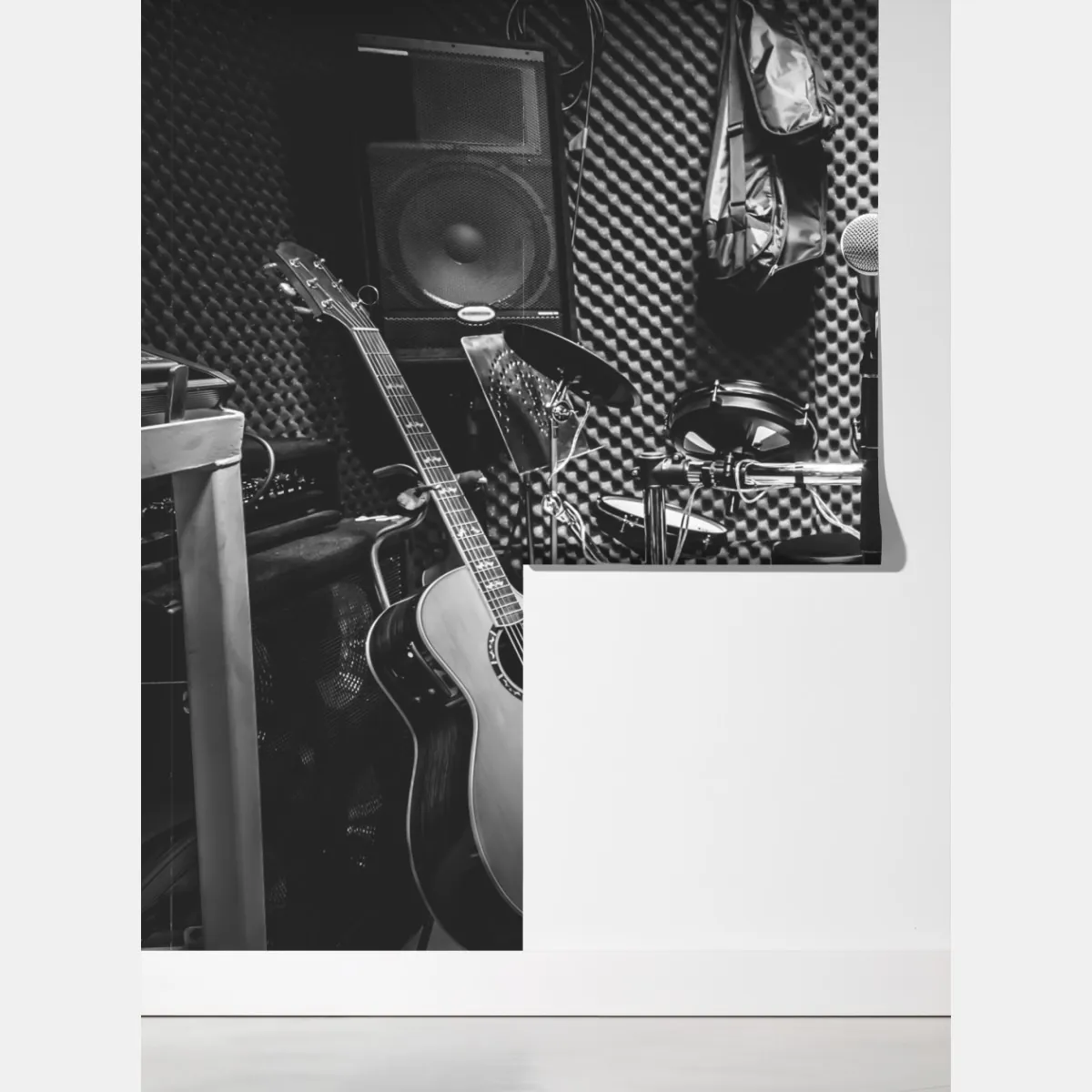 Fototapeta monochromatyczne studio muzyczne – Wallissimo® Fototapeta monochromatyczne studio muzyczne – Wallissimo®