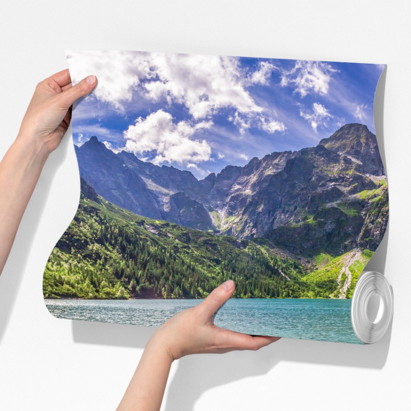 Fototapeta panorama Morskiego Oka, Tatry – Wallissimo® Fototapeta panorama Morskiego Oka, Tatry – Wallissimo®