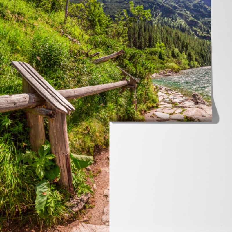 Fototapeta panorama Morskiego Oka, Tatry – Wallissimo® Fototapeta panorama Morskiego Oka, Tatry – Wallissimo®