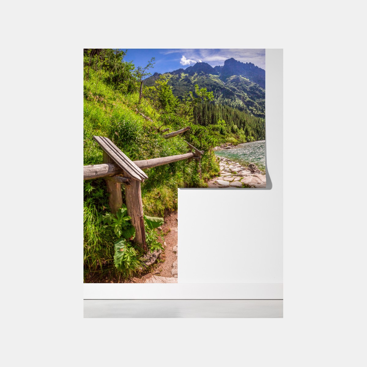 Fototapeta panorama Morskiego Oka, Tatry – Wallissimo® Fototapeta panorama Morskiego Oka, Tatry – Wallissimo®