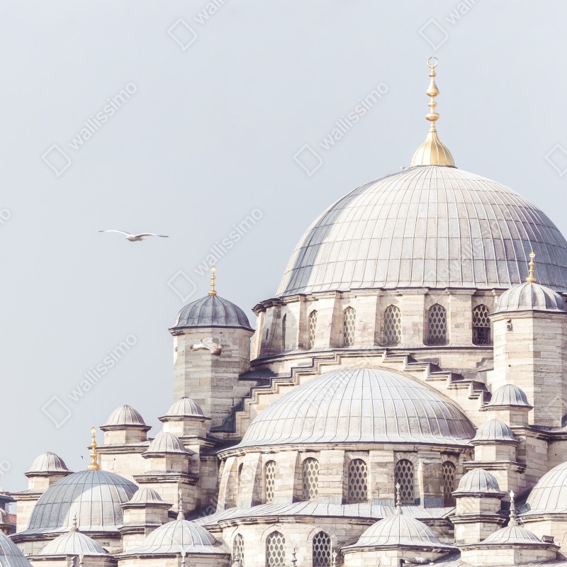 Fototapeta Stambuł kopuły meczetu w delikatnym świetle – Wallissimo® Fototapeta Stambuł kopuły meczetu w delikatnym świetle – Wallissimo®