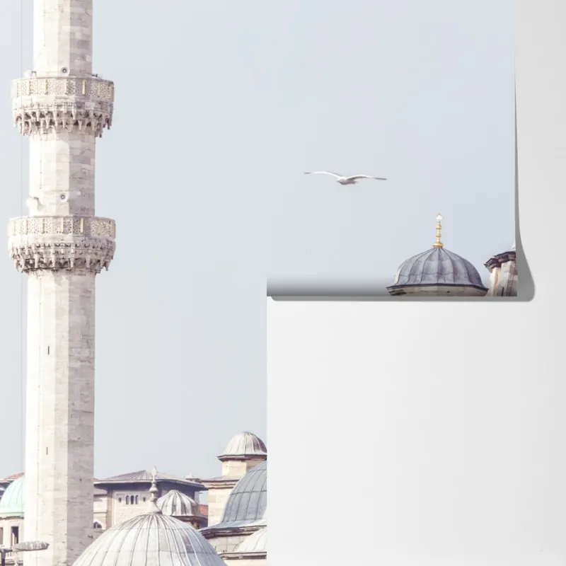 Fototapeta Stambuł kopuły meczetu w delikatnym świetle – Wallissimo® Fototapeta Stambuł kopuły meczetu w delikatnym świetle – Wallissimo®