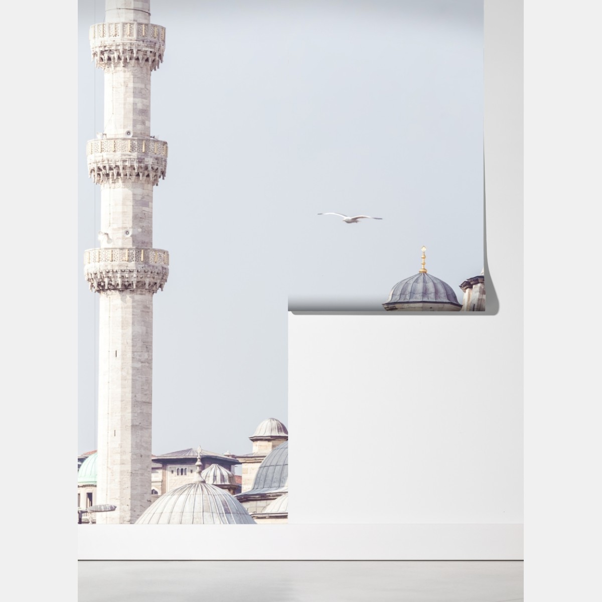 Fototapeta Stambuł kopuły meczetu w delikatnym świetle – Wallissimo® Fototapeta Stambuł kopuły meczetu w delikatnym świetle – Wallissimo®