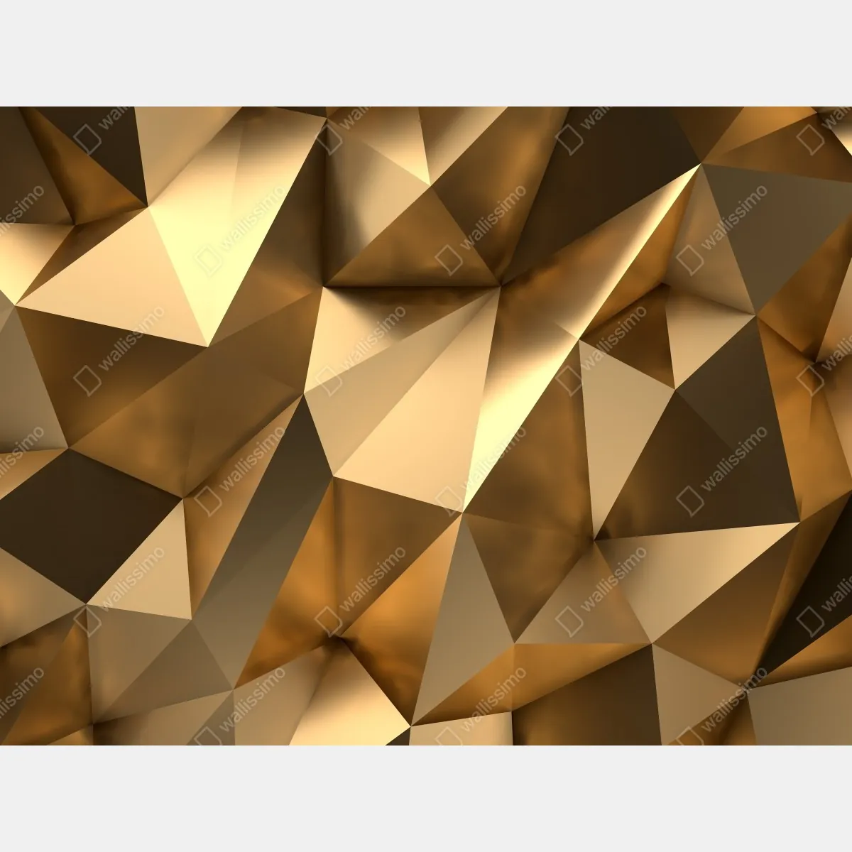 Fototapeta złote geometryczne fasety – Wallissimo® Fototapeta złote geometryczne fasety – Wallissimo®