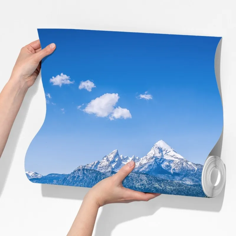 Fototapeta alpejskie odbicie: spokojny krajobraz górski – Wallissimo® Fototapeta alpejskie odbicie: spokojny krajobraz górski – Wallissimo®