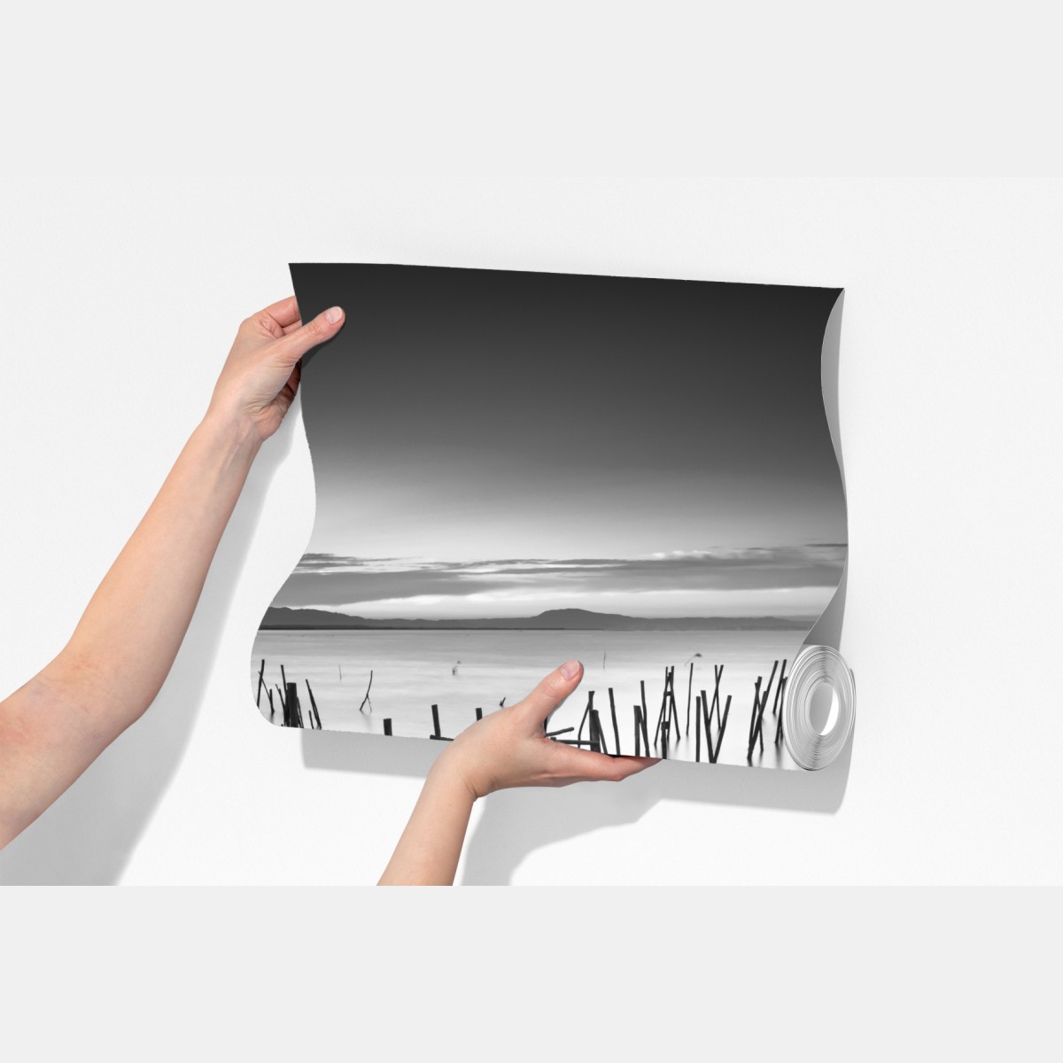 Fototapeta spokojne drewniane molo o zmierzchu – Wallissimo® Fototapeta spokojne drewniane molo o zmierzchu – Wallissimo®