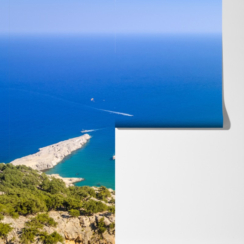 Fototapeta słoneczna turkusowa zatoka – Wallissimo® Fototapeta słoneczna turkusowa zatoka – Wallissimo®