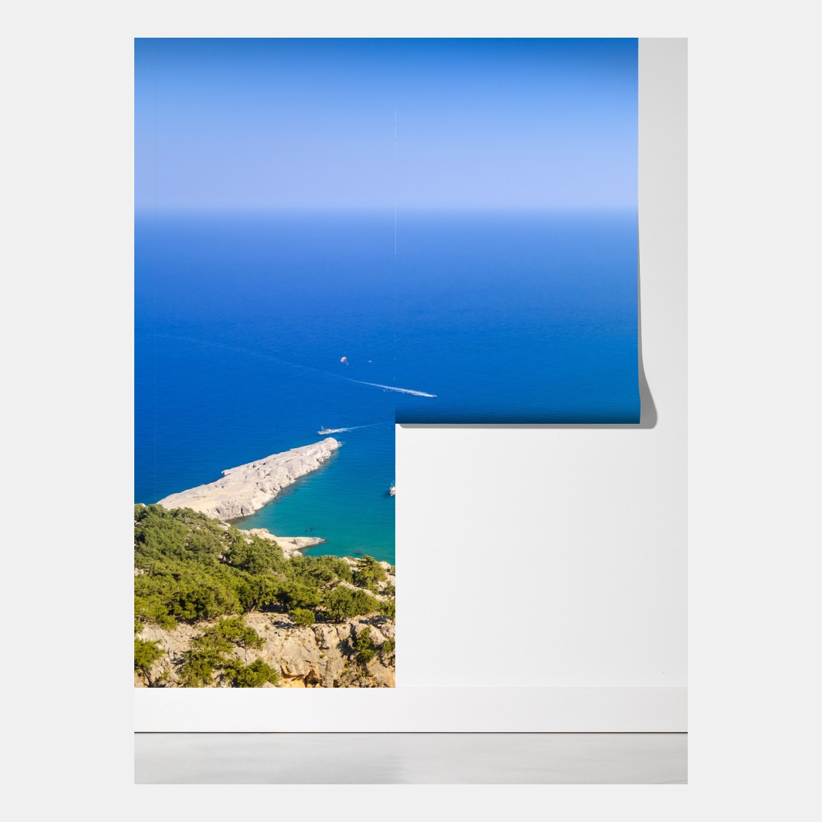 Fototapeta słoneczna turkusowa zatoka – Wallissimo® Fototapeta słoneczna turkusowa zatoka – Wallissimo®