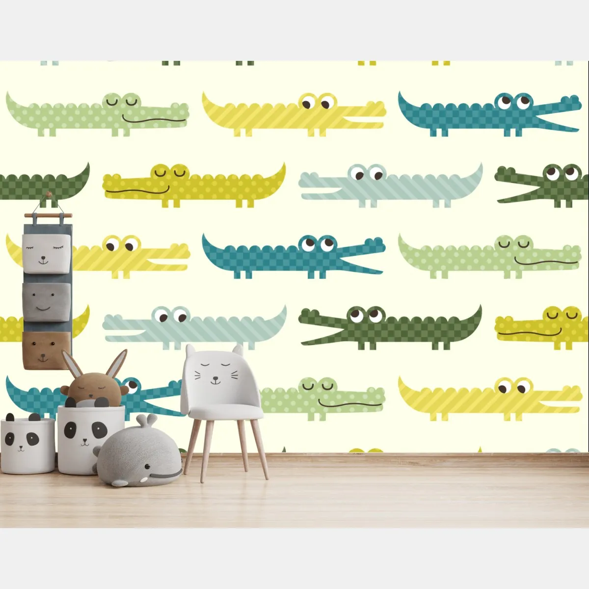 Fototapeta wesoły wzór krokodyli do pokoju dziecięcego – Wallissimo® Fototapeta wesoły wzór krokodyli do pokoju dziecięcego – Wallissimo®