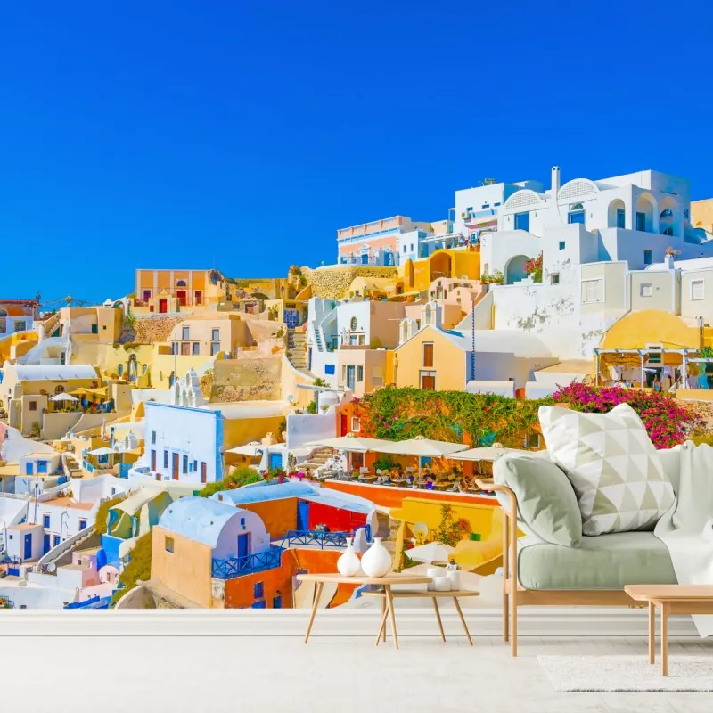 Fototapeta słoneczna wioska Oia, Santorini