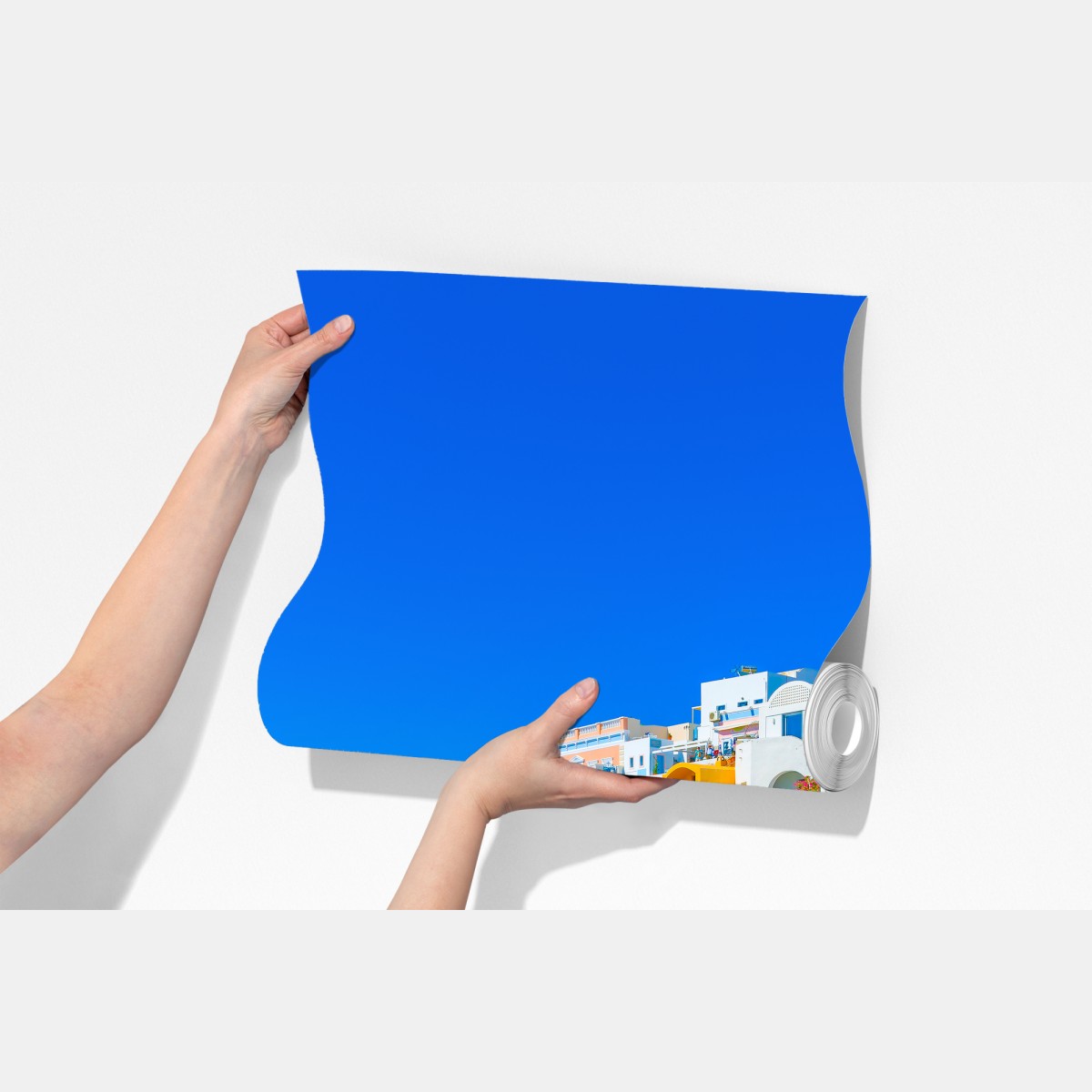 Fototapeta słoneczna wioska Oia, Santorini – Wallissimo® Fototapeta słoneczna wioska Oia, Santorini – Wallissimo®