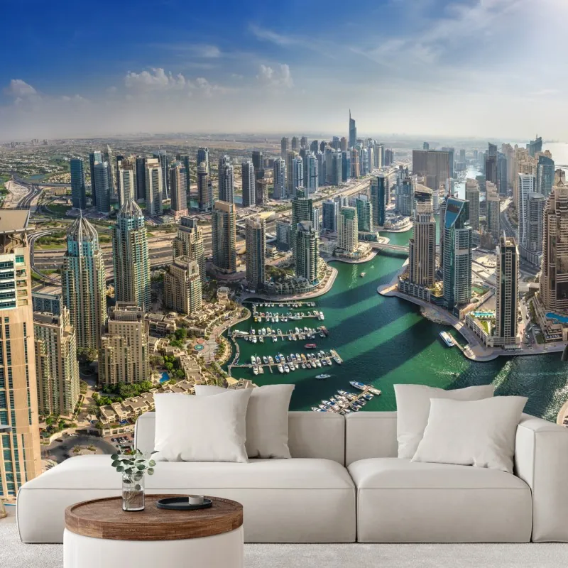 Fototapeta Dubaj Marina panorama miasta
