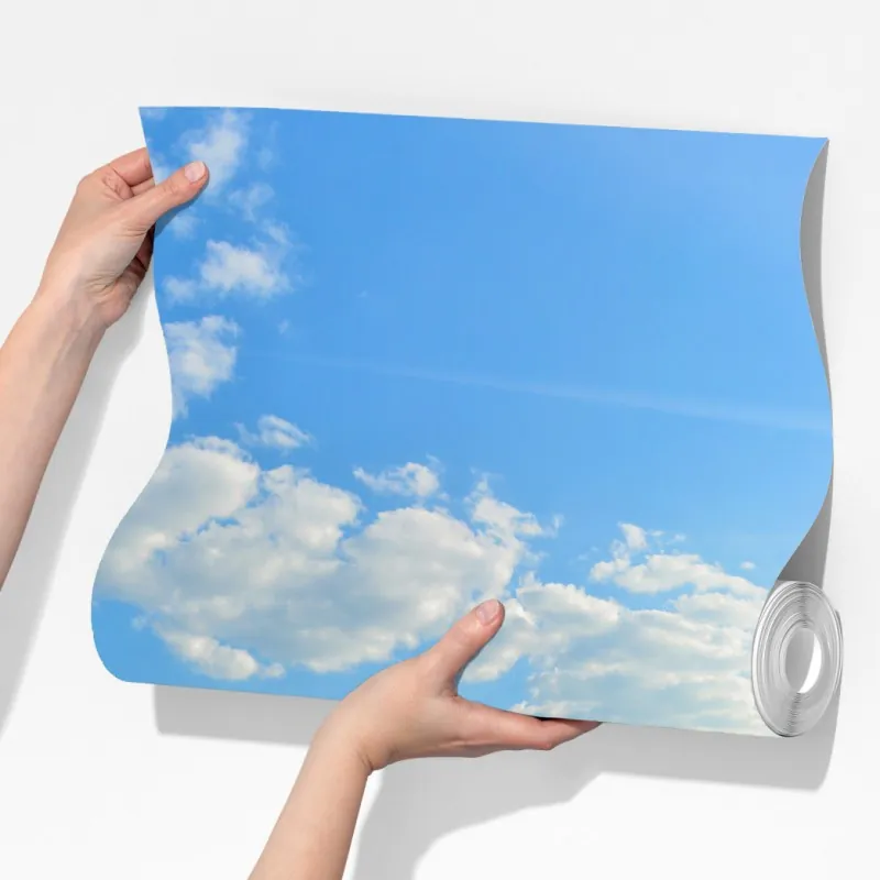 Fototapeta złote pole siana pod błękitnym niebem – Wallissimo® Fototapeta złote pole siana pod błękitnym niebem – Wallissimo®