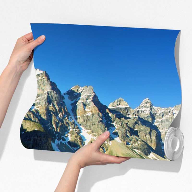 Fototapeta spokojne turkusowe jezioro w górach – Wallissimo® Fototapeta spokojne turkusowe jezioro w górach – Wallissimo®