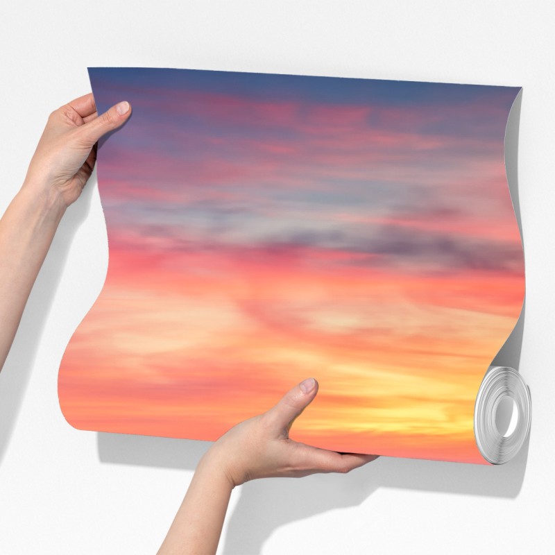 Fototapeta spokojny wschód słońca nad drewnianym molo – Wallissimo® Fototapeta spokojny wschód słońca nad drewnianym molo – Wallissimo®