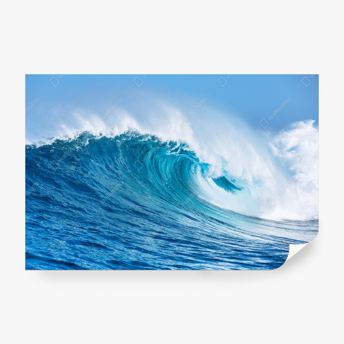 Fototapeta majestatyczna turkusowa fala oceaniczna – Wallissimo® Fototapeta majestatyczna turkusowa fala oceaniczna – Wallissimo®