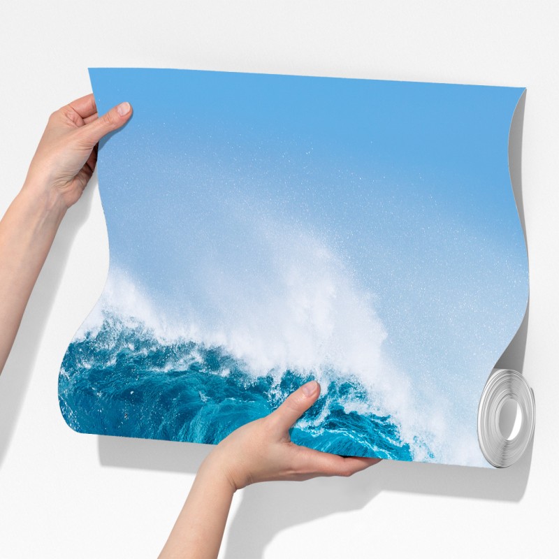 Fototapeta majestatyczna turkusowa fala oceaniczna – Wallissimo® Fototapeta majestatyczna turkusowa fala oceaniczna – Wallissimo®