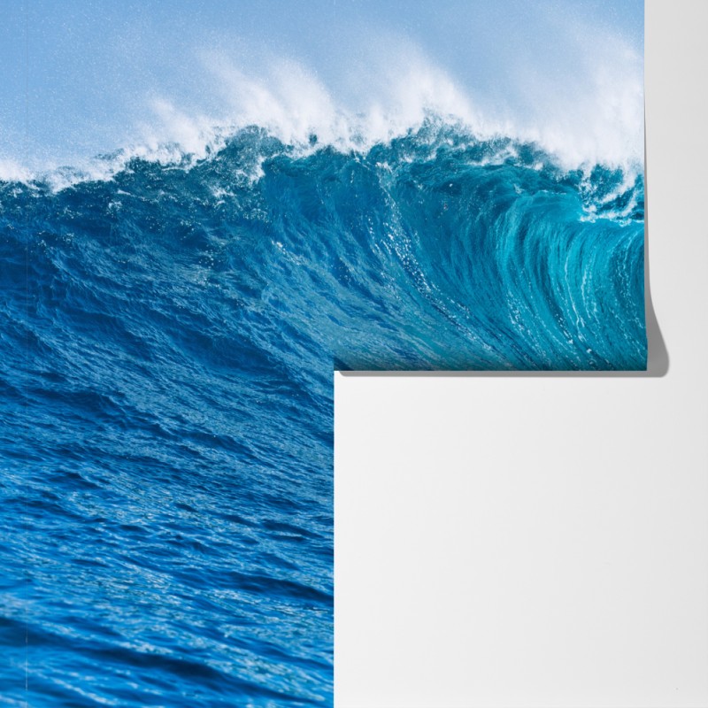 Fototapeta majestatyczna turkusowa fala oceaniczna – Wallissimo® Fototapeta majestatyczna turkusowa fala oceaniczna – Wallissimo®