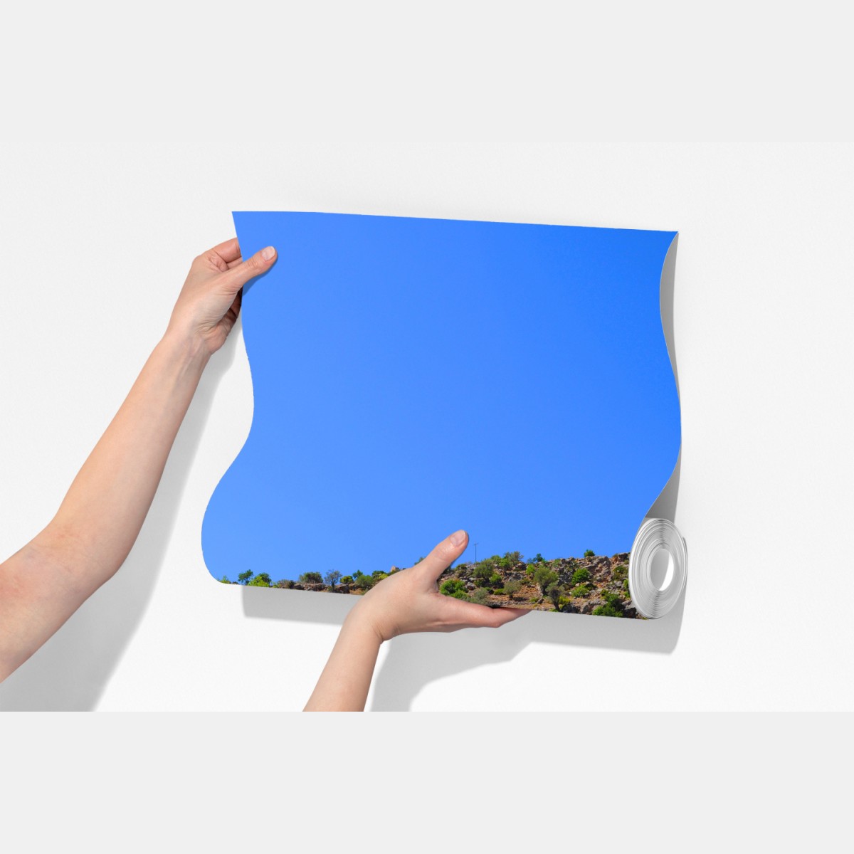 Fototapeta słoneczna zatoka śródziemnomorska z turkusową wodą – Wallissimo® Fototapeta słoneczna zatoka śródziemnomorska z turkusową wodą – Wallissimo®