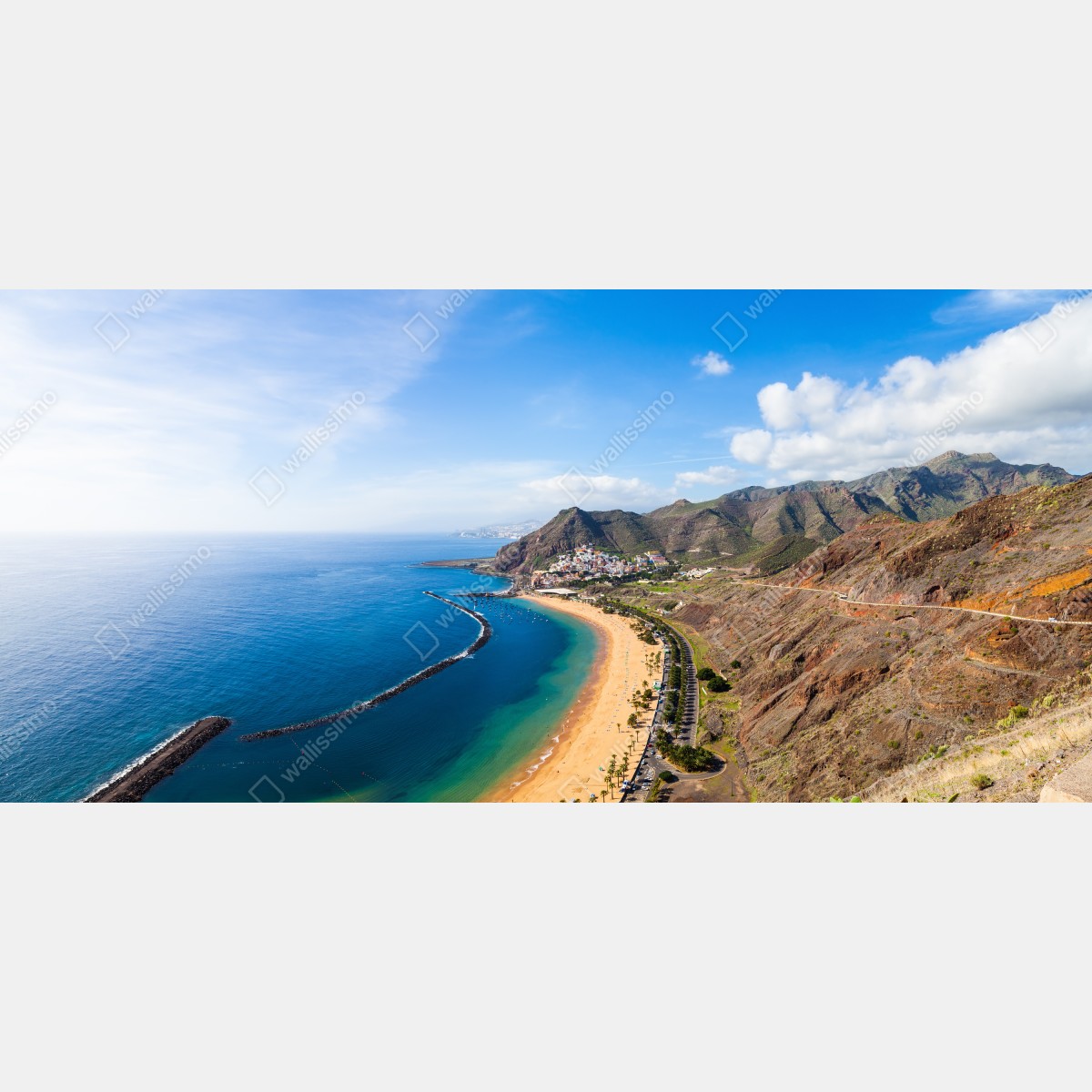 Fototapeta plaża Las Teresitas, panorama Teneryfy – Wallissimo® Fototapeta plaża Las Teresitas, panorama Teneryfy – Wallissimo®
