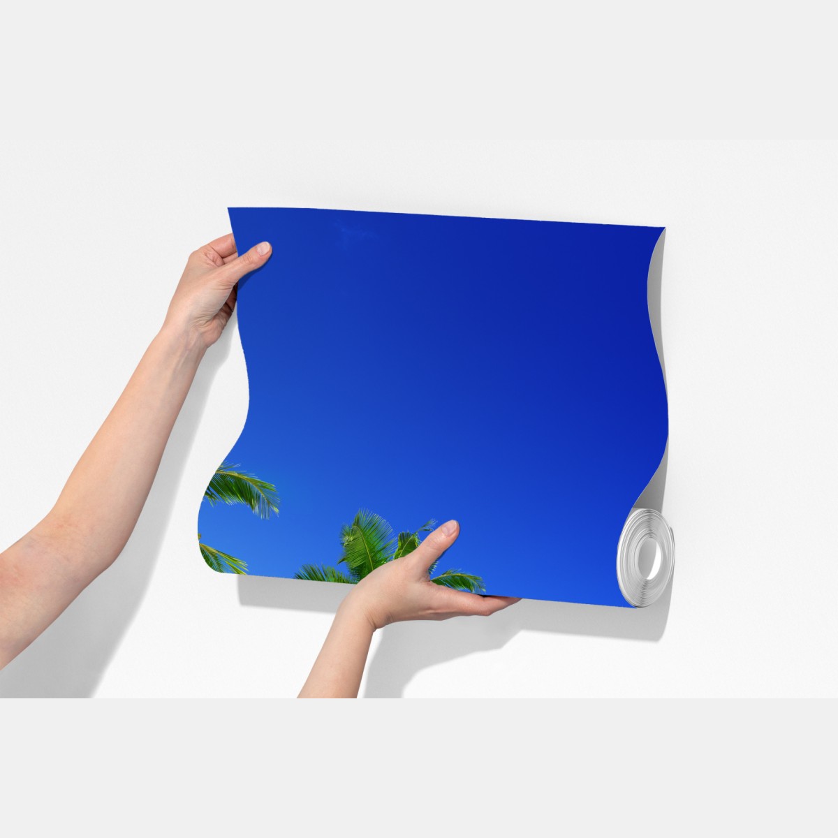 Fototapeta tropikalna plaża z turkusową wodą i palmami – Wallissimo® Fototapeta tropikalna plaża z turkusową wodą i palmami – Wallissimo®