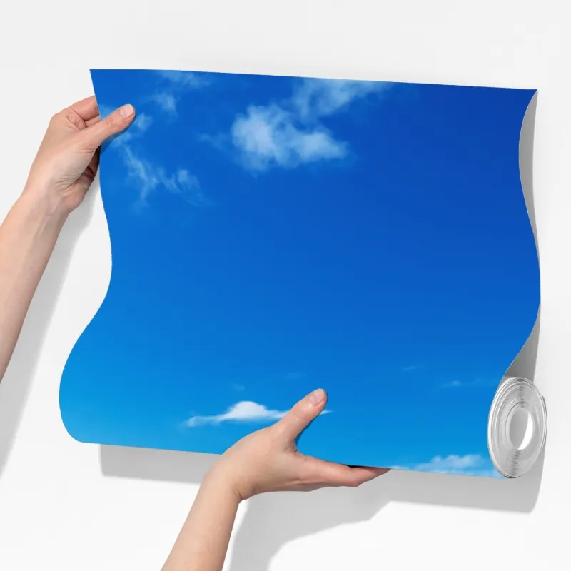 Fototapeta wiosenna łąka pod błękitnym niebem – Wallissimo® Fototapeta wiosenna łąka pod błękitnym niebem – Wallissimo®