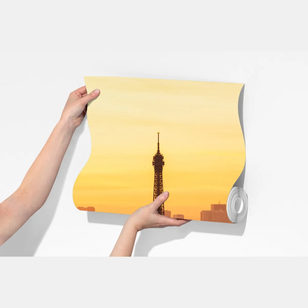 Fototapeta Paryż zachód słońca z Wieżą Eiffla – Wallissimo® Fototapeta Paryż zachód słońca z Wieżą Eiffla – Wallissimo®