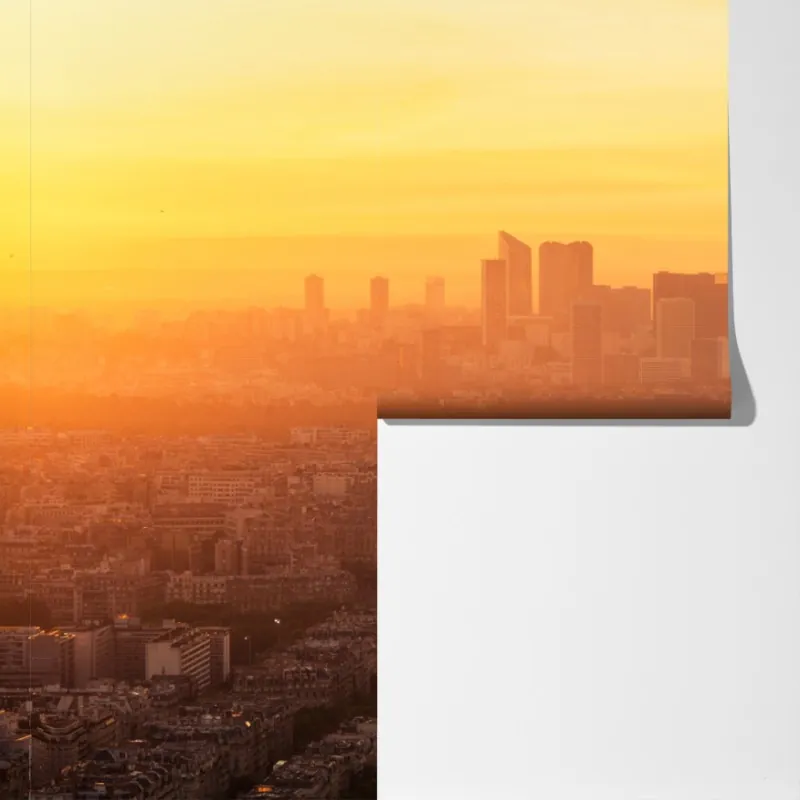 Fototapeta Paryż zachód słońca z Wieżą Eiffla – Wallissimo® Fototapeta Paryż zachód słońca z Wieżą Eiffla – Wallissimo®