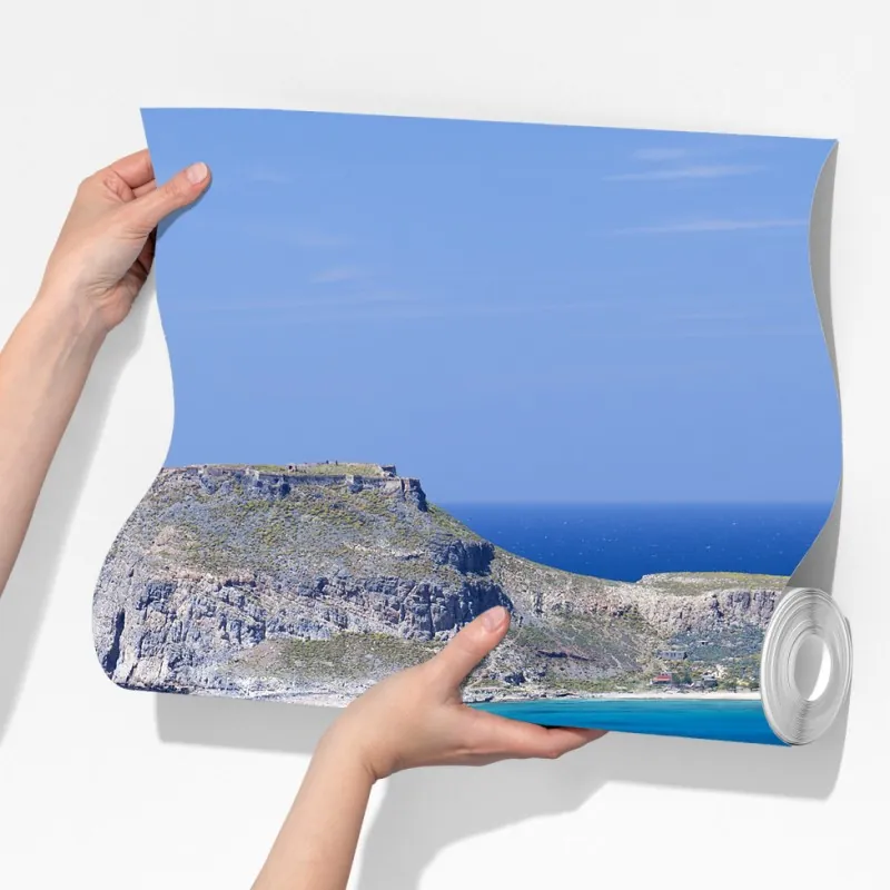 Fototapeta spokojny morski pejzaż z wyspą – Wallissimo® Fototapeta spokojny morski pejzaż z wyspą – Wallissimo®