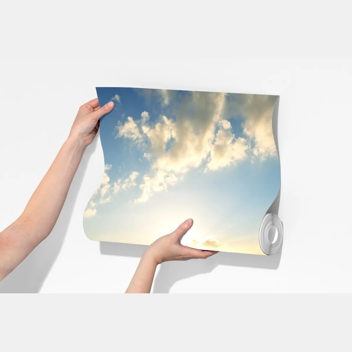 Fototapeta spokojny zachód słońca nad plażą – Wallissimo® Fototapeta spokojny zachód słońca nad plażą – Wallissimo®