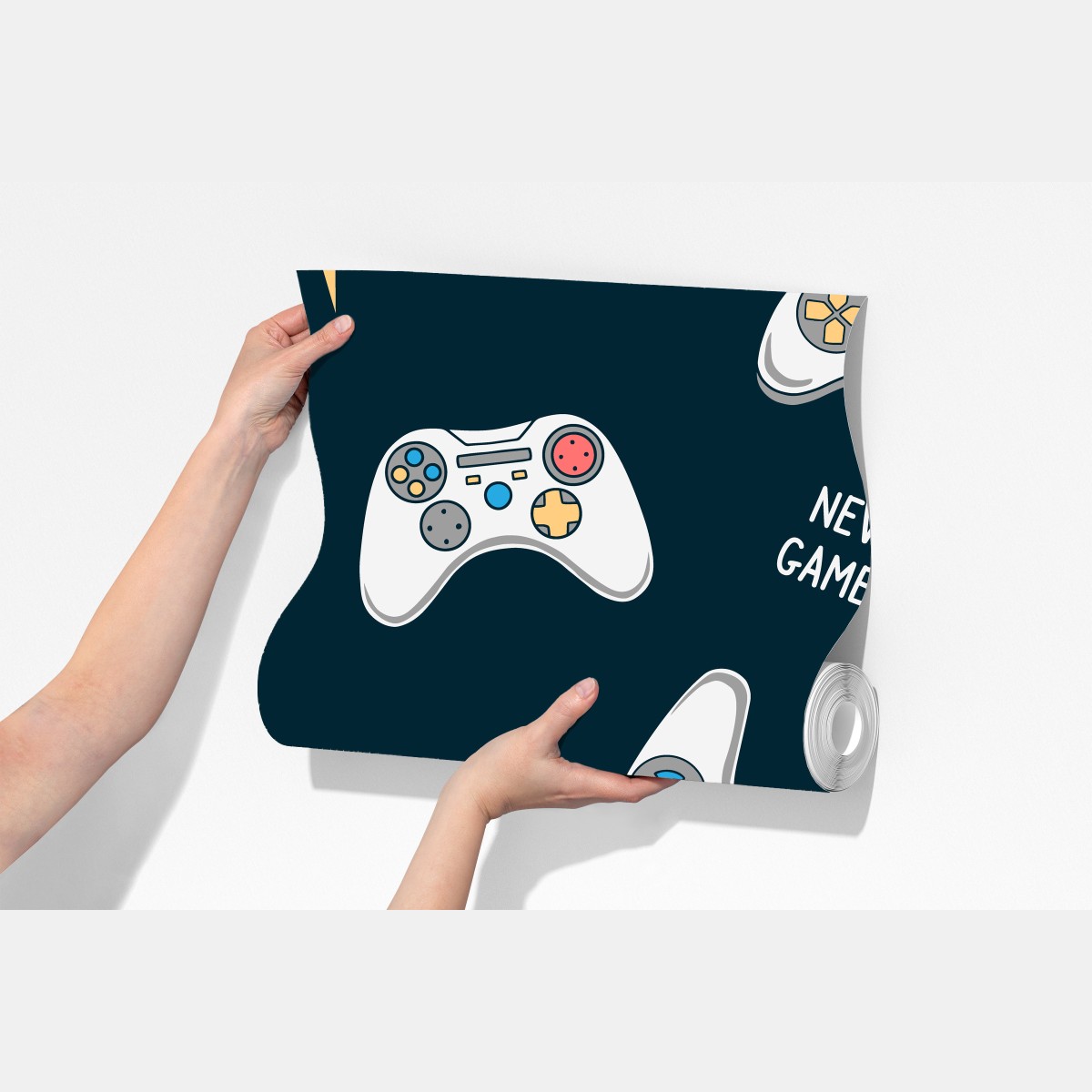 Fototapeta retro wzór kontrolerów do gier – Wallissimo® Fototapeta retro wzór kontrolerów do gier – Wallissimo®