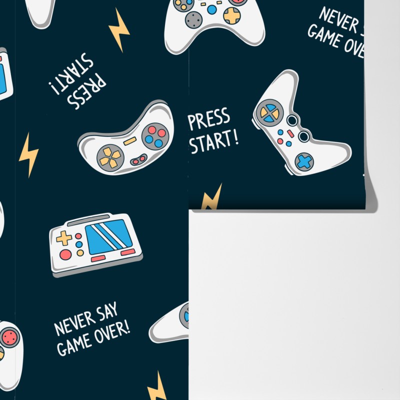 Fototapeta retro wzór kontrolerów do gier – Wallissimo® Fototapeta retro wzór kontrolerów do gier – Wallissimo®