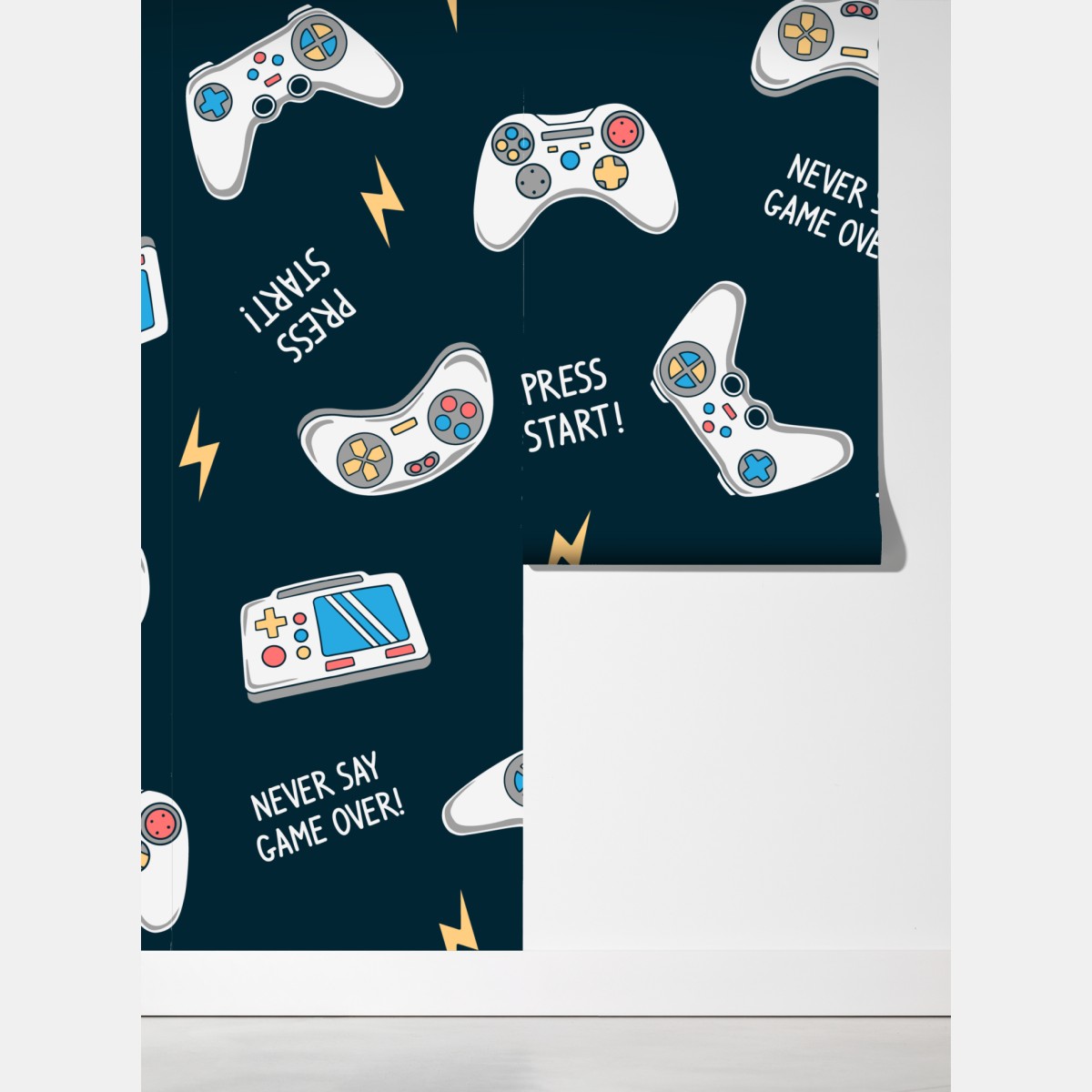 Fototapeta retro wzór kontrolerów do gier – Wallissimo® Fototapeta retro wzór kontrolerów do gier – Wallissimo®