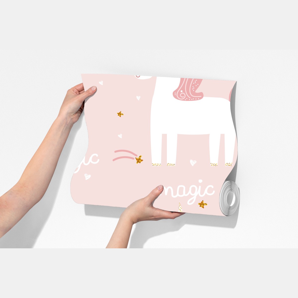 Fototapeta magiczny różowy wzór jednorożca – Wallissimo® Fototapeta magiczny różowy wzór jednorożca – Wallissimo®