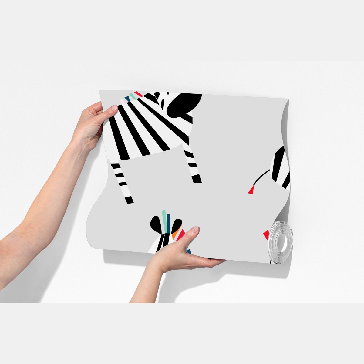 Fototapeta zabawny wzór z zebrami – Wallissimo® Fototapeta zabawny wzór z zebrami – Wallissimo®