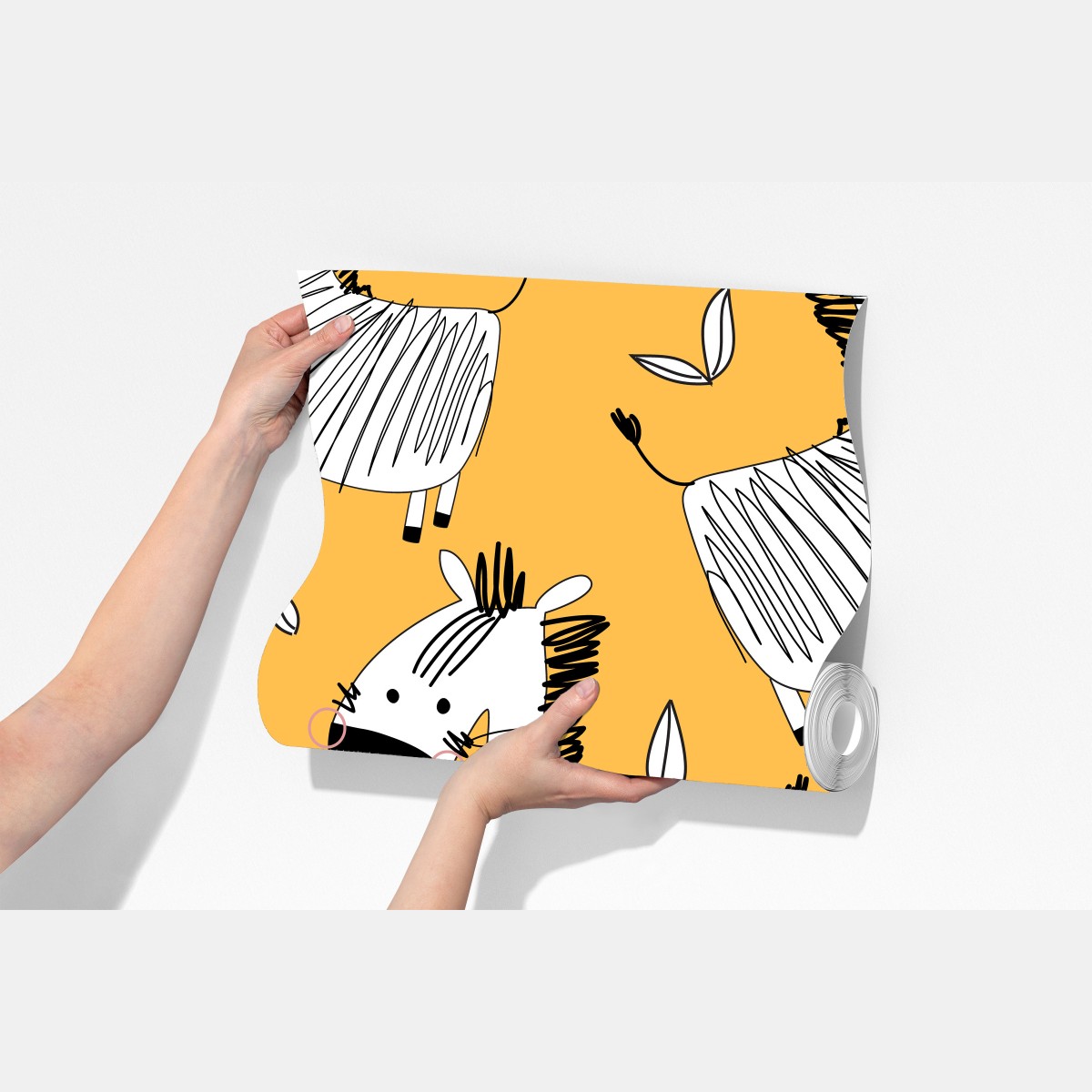 Fototapeta zabawny wzór z zebrą do pokoju dziecięcego – Wallissimo® Fototapeta zabawny wzór z zebrą do pokoju dziecięcego – Wallissimo®