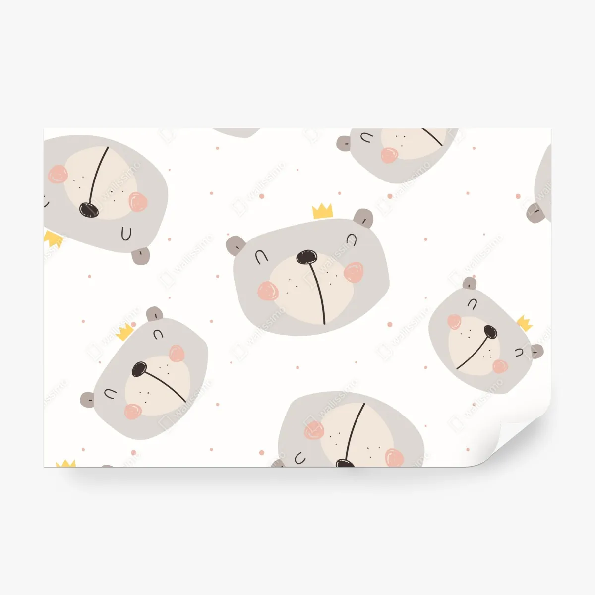 Fototapeta wzór z misiami do pokoju dziecięcego – Wallissimo® Fototapeta wzór z misiami do pokoju dziecięcego – Wallissimo®