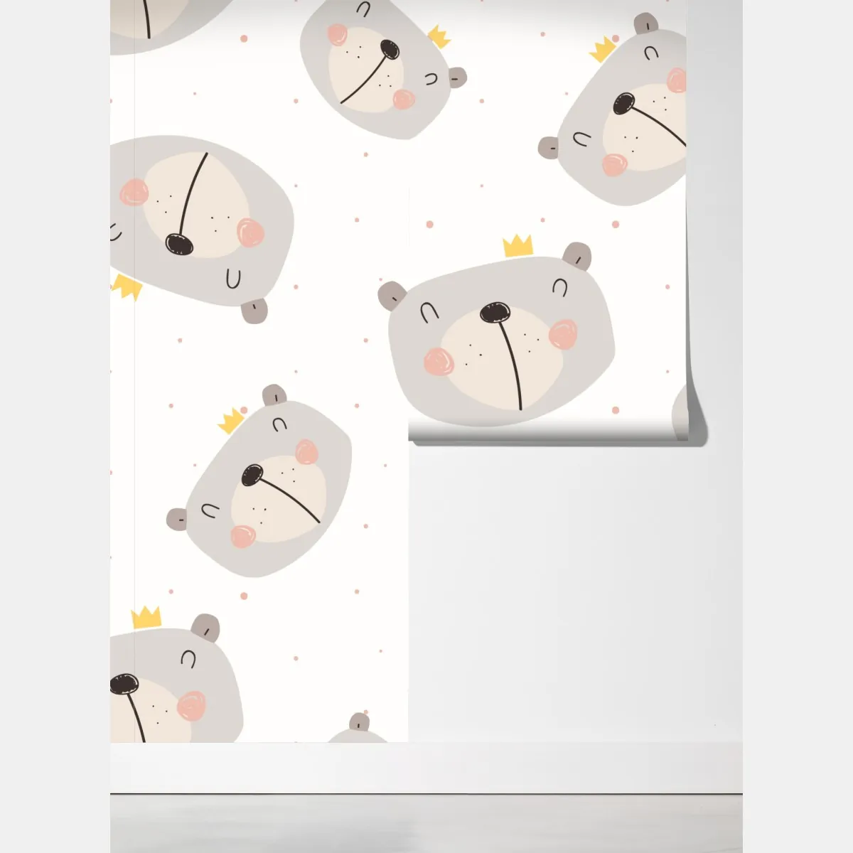 Fototapeta wzór z misiami do pokoju dziecięcego – Wallissimo® Fototapeta wzór z misiami do pokoju dziecięcego – Wallissimo®