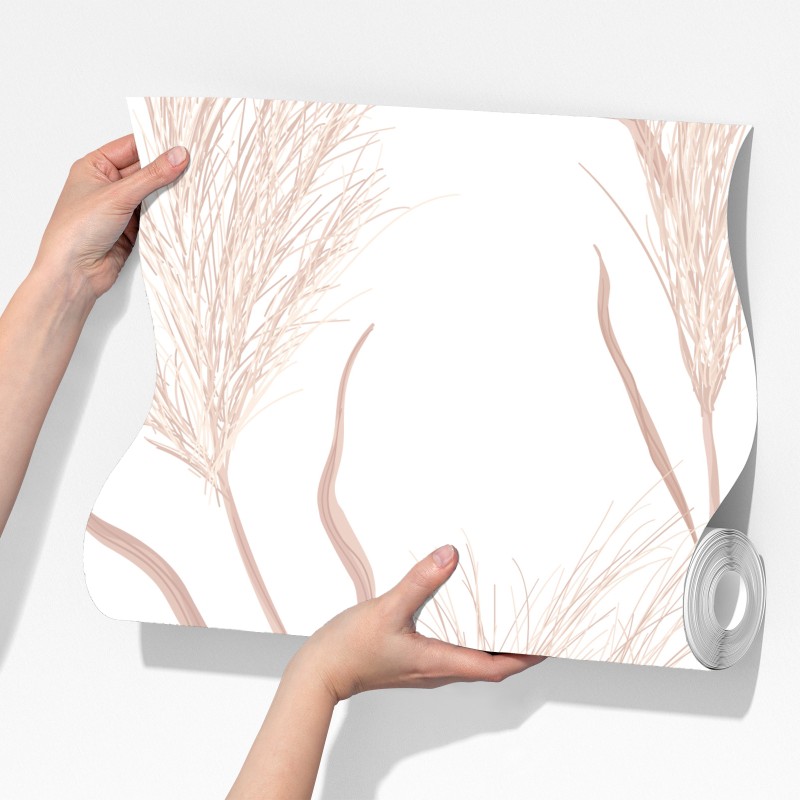 Fototapeta delikatny motyw trawy pampasowej – Wallissimo® Fototapeta delikatny motyw trawy pampasowej – Wallissimo®