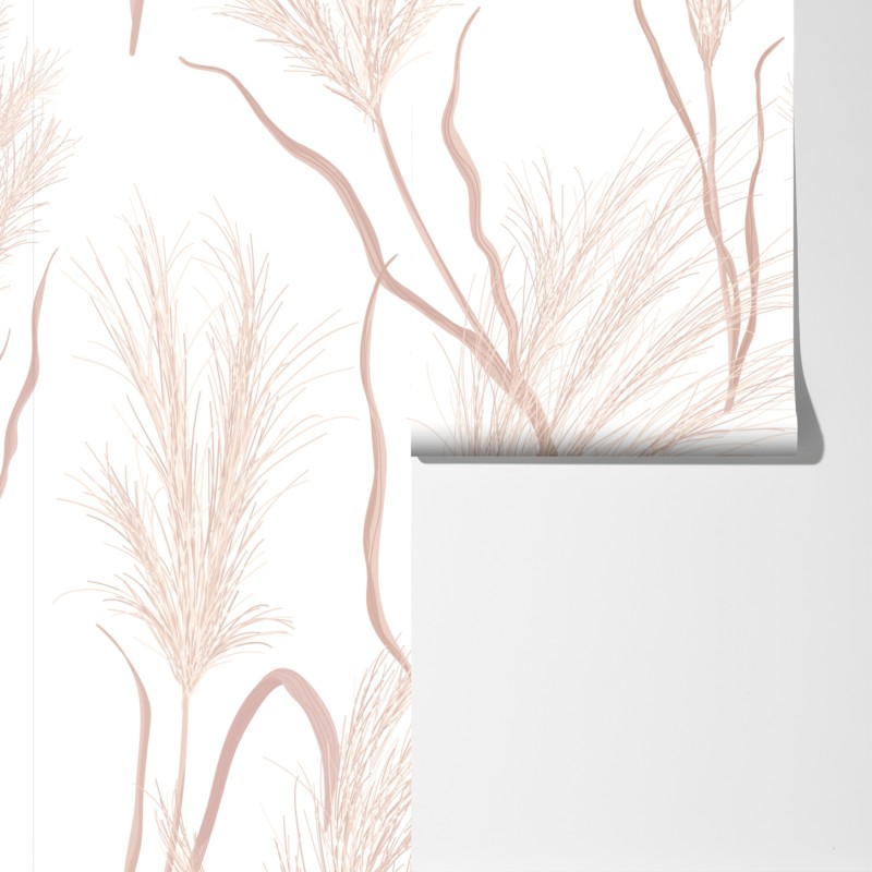 Fototapeta delikatny motyw trawy pampasowej – Wallissimo® Fototapeta delikatny motyw trawy pampasowej – Wallissimo®