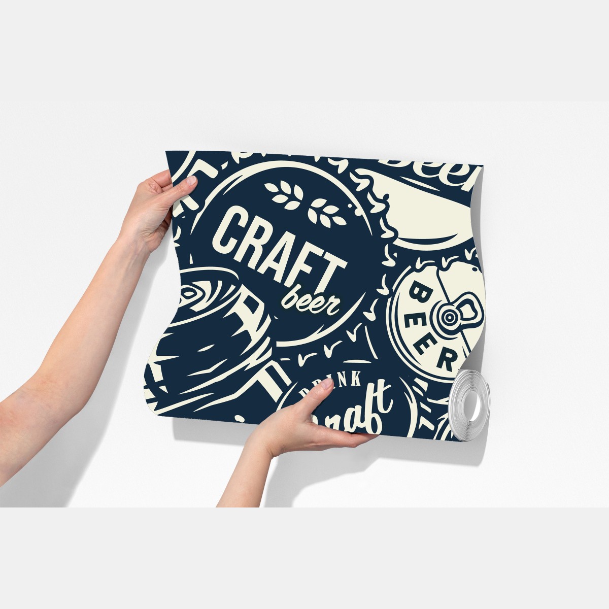 Fototapeta wzór kapsli piwa rzemieślniczego – Wallissimo® Fototapeta wzór kapsli piwa rzemieślniczego – Wallissimo®