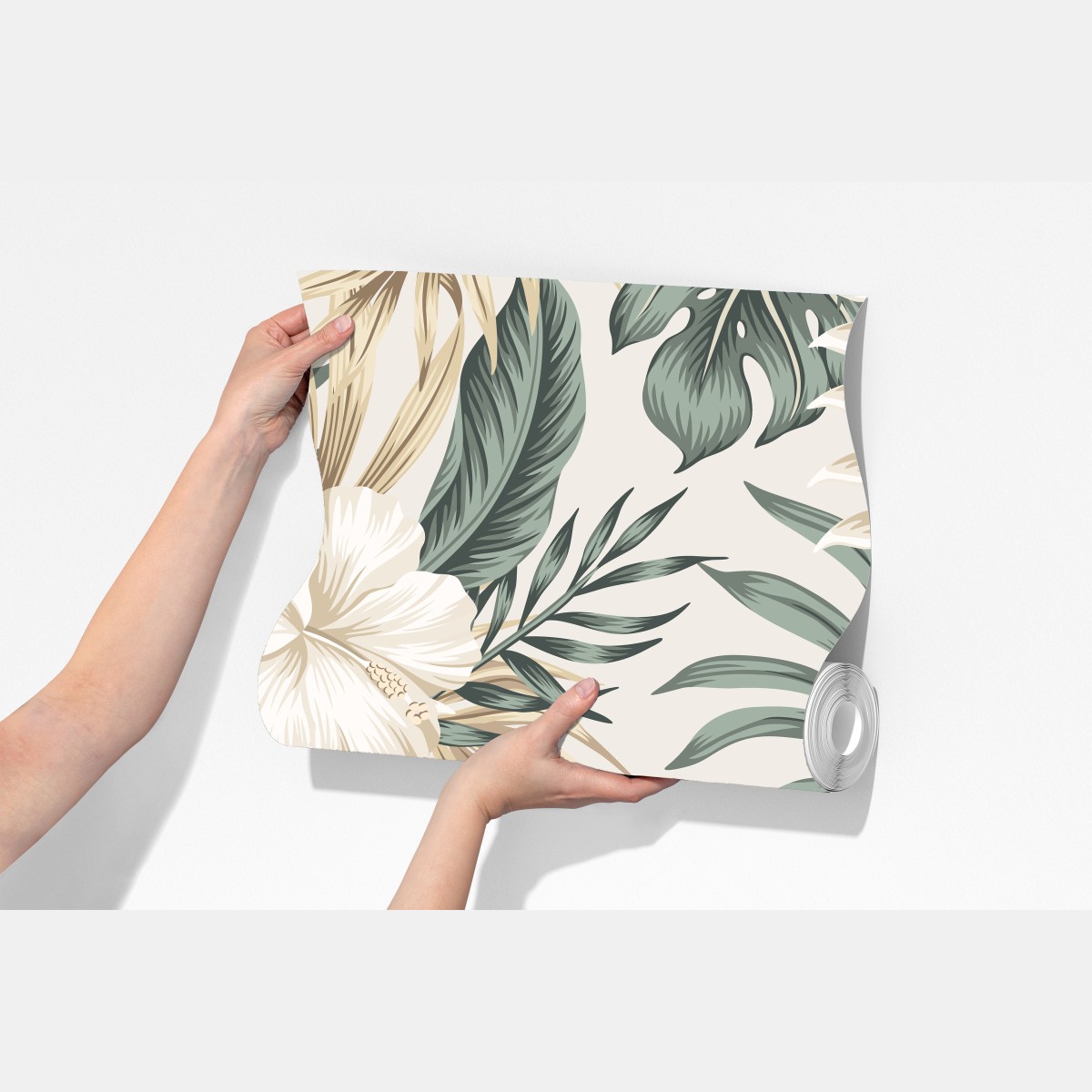 Fototapeta delikatny tropikalny motyw hibiskusa – Wallissimo® Fototapeta delikatny tropikalny motyw hibiskusa – Wallissimo®