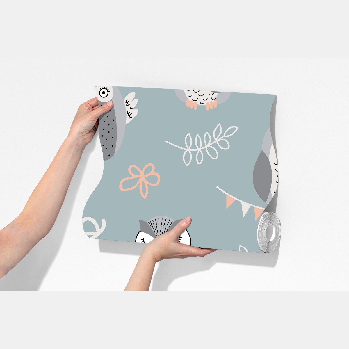 Fototapeta urokliwy wzór z sowami do pokoju dziecięcego – Wallissimo® Fototapeta urokliwy wzór z sowami do pokoju dziecięcego – Wallissimo®