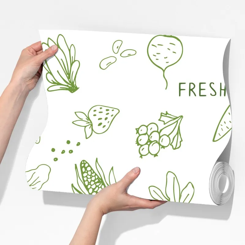 Fototapeta ręcznie rysowany wzór warzyw i owoców – Wallissimo® Fototapeta ręcznie rysowany wzór warzyw i owoców – Wallissimo®